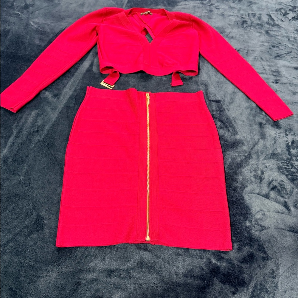 Guess Red Skirt Set